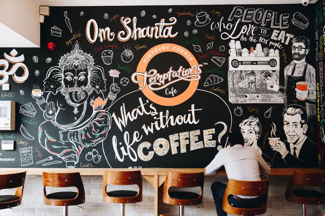 The Blackboard Artist London based blackboard painter