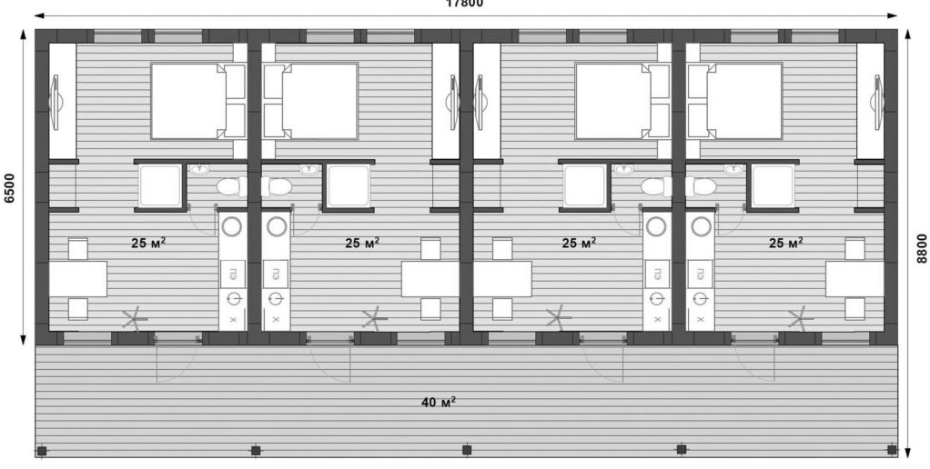 Первый вариант планировки