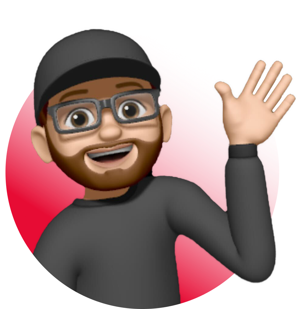 Bitmoji man in circle