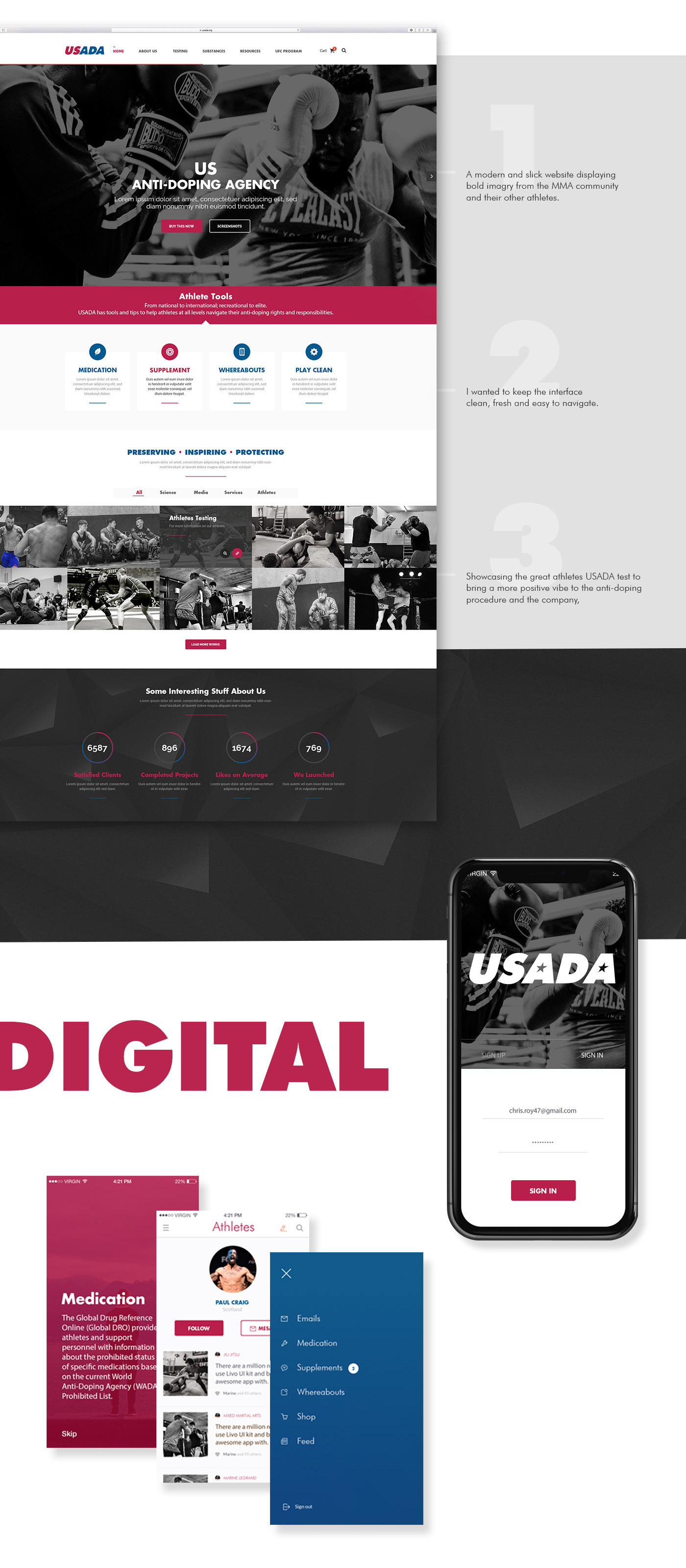 USADA Website Design