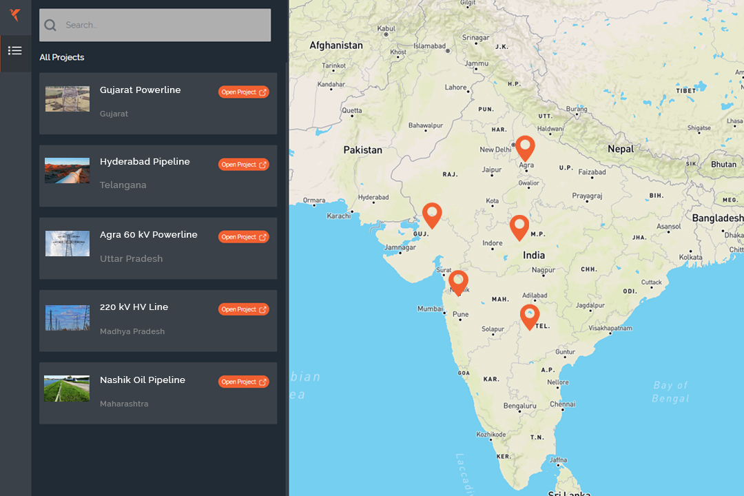 Drone data platform for bidding 