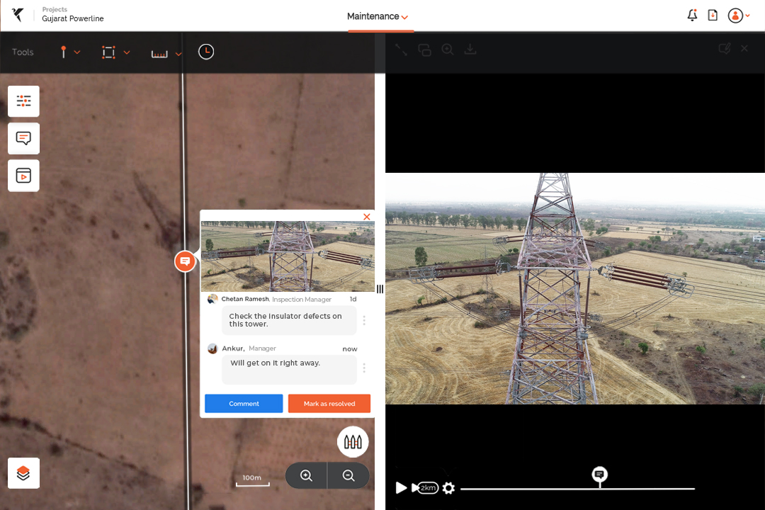 Drone data for pipeline and transmission line inspection