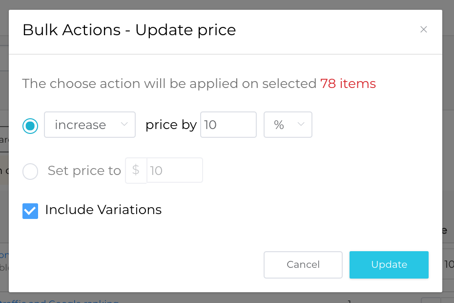 ebay selling tool price update