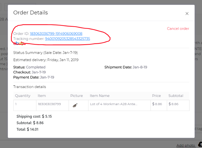 ebay customer service crm