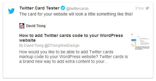 how to Twitter Card setup