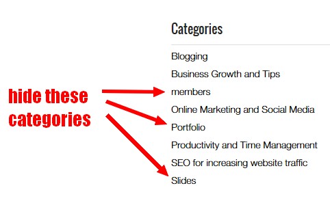 hide-blog-categories