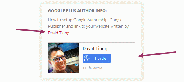 Google Plus Authorship snippet