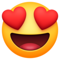 Smiling Face With Heart-Eyes on Facebook 3.1