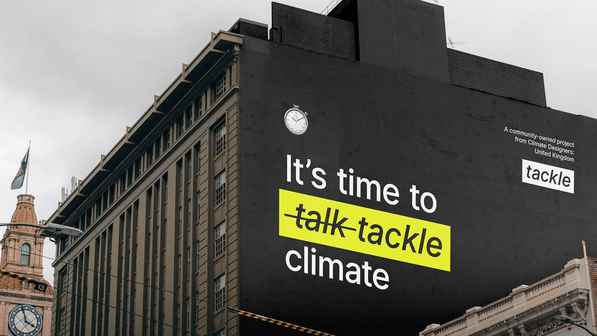 It's time to (talk) tackle climate project tagline