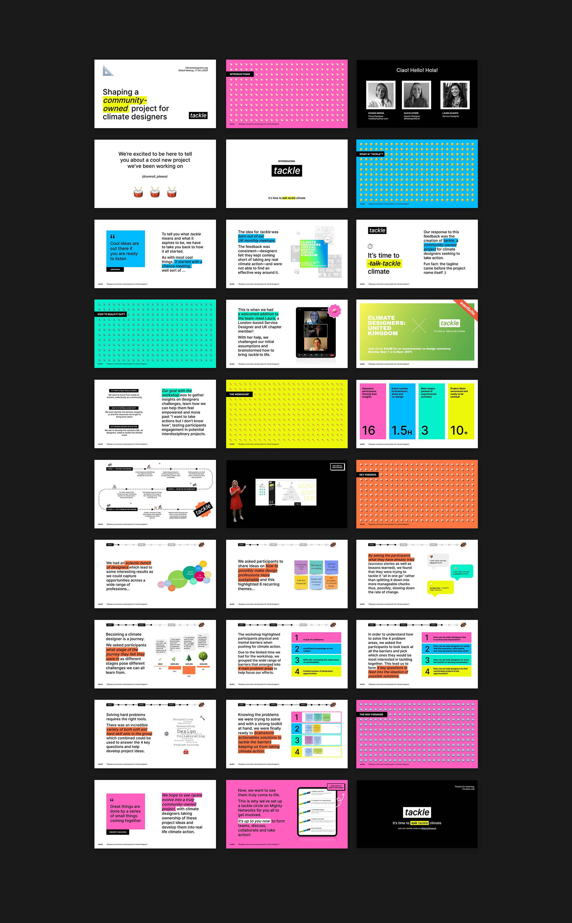 tackle experimental co-design workshop report slides
