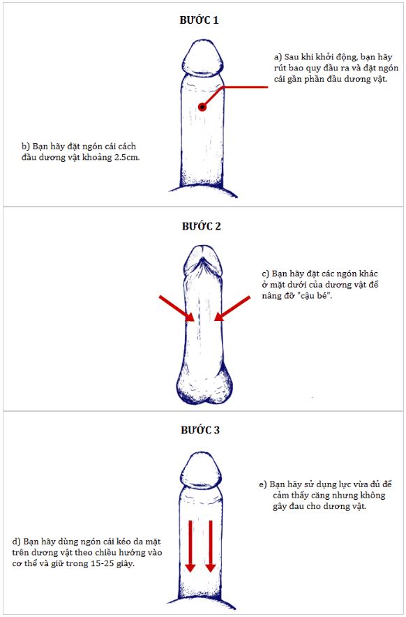 Làm to dương vật hiệu quả với bài tập Backward Puller
