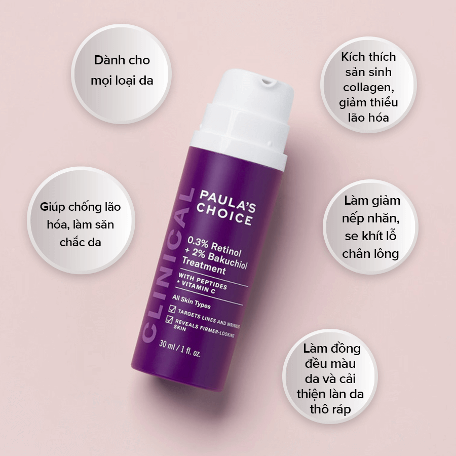 Tinh Chất Ngăn Ngừa Lão Hóa Chuyên Sâu Paula's Choice Clinical 0.3% Re – Lam Thảo Cosmetics