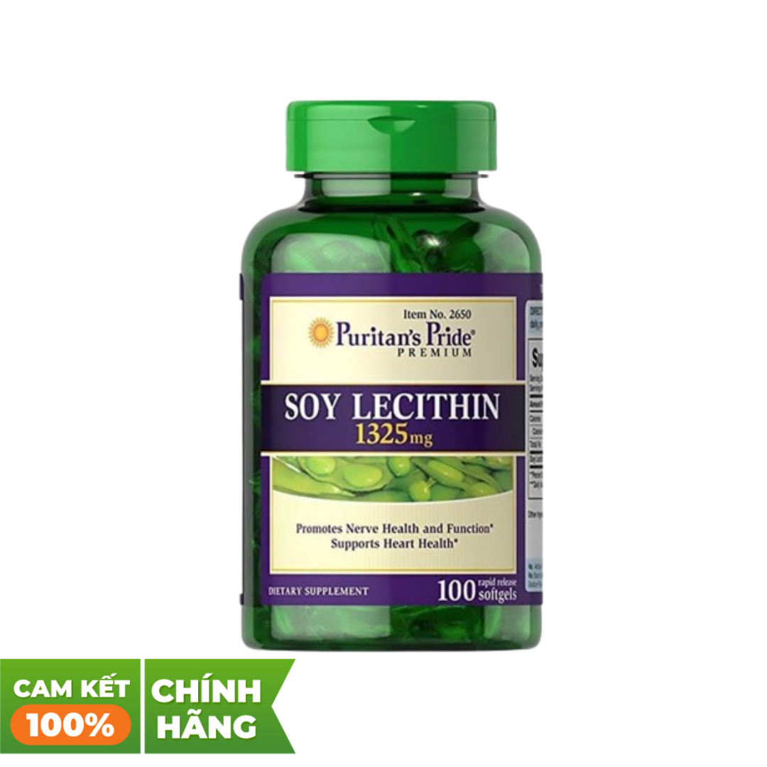 Puritan's pride Tinh Chất Mầm Đậu Nành Soy Lecithin 1325 Mg 100 Viên – Greenoly