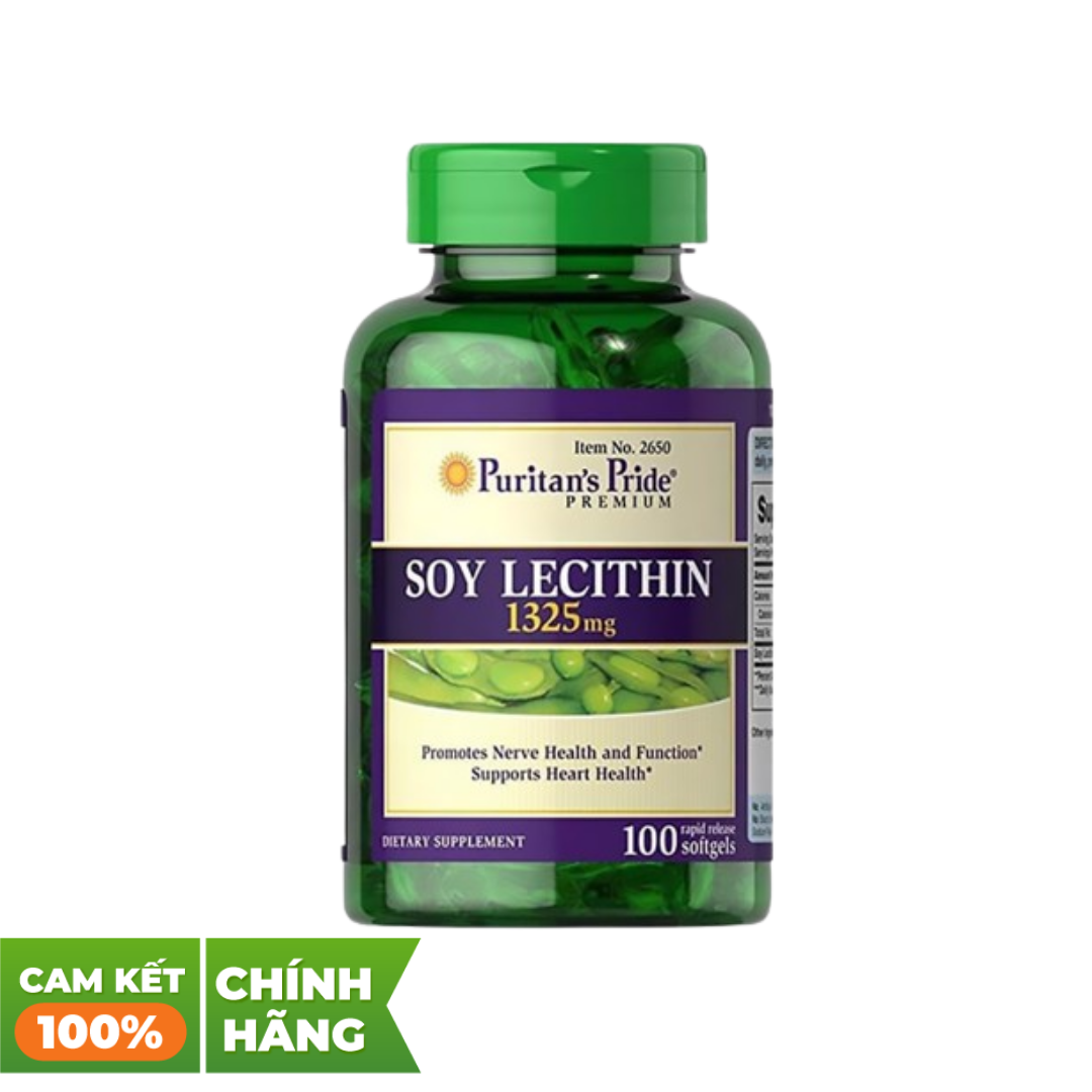 Puritan&#39;s pride Tinh Chất Mầm Đậu Nành Soy Lecithin 1325 Mg 100 Viên –  Greenoly