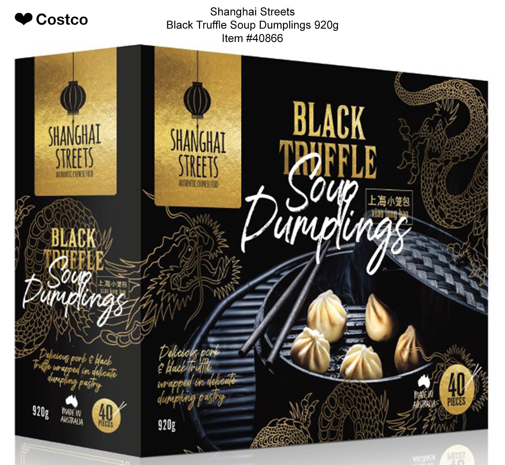 Shanghai Streets Black Truffle Soup Dumplings