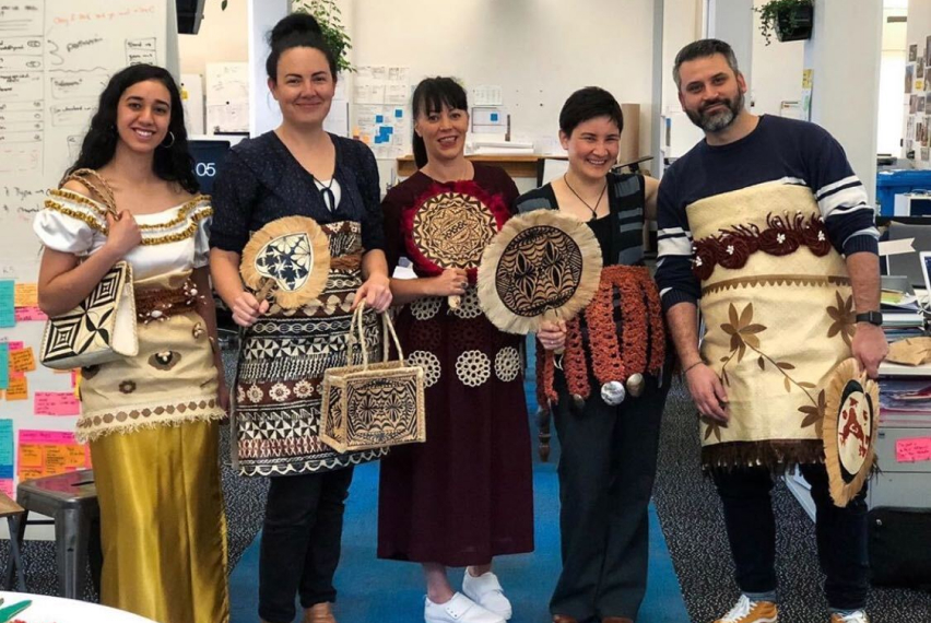 Digital Arts Networks employees celebrating the Tongan Language Week
