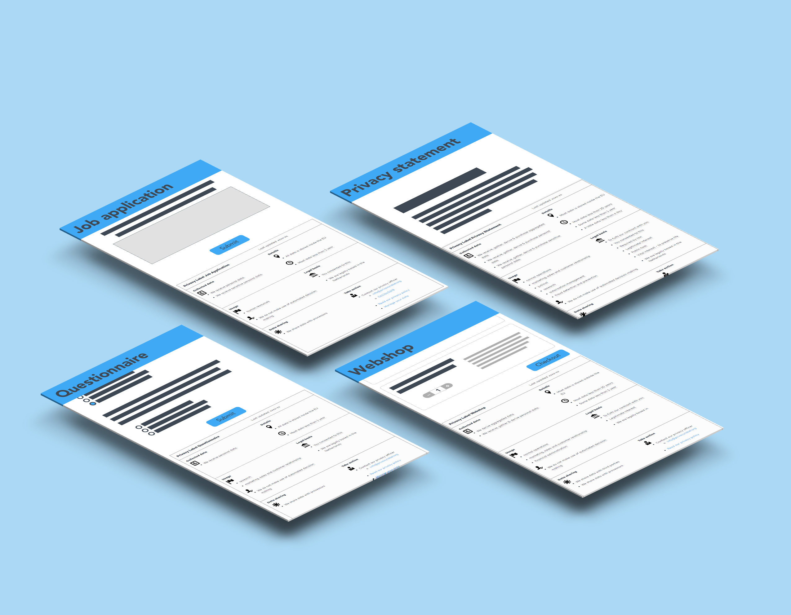 Privacy Label mockup