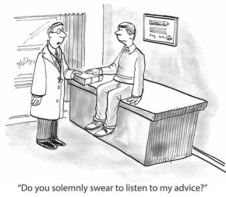 Drs give impractical advice for chronic conditions
