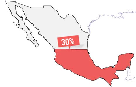 Over 30% of adults in Mexico have high blood pressure