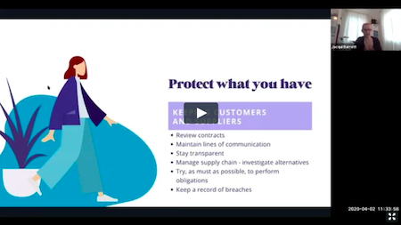 Screen grab of webinar