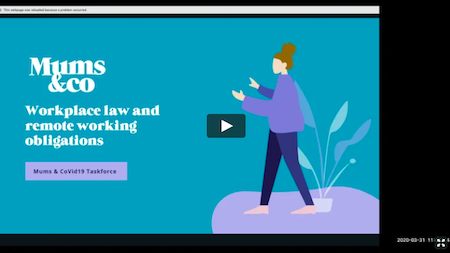Screen grab from webinar