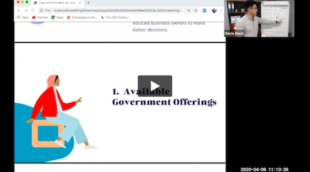 Screen Grab from webinar