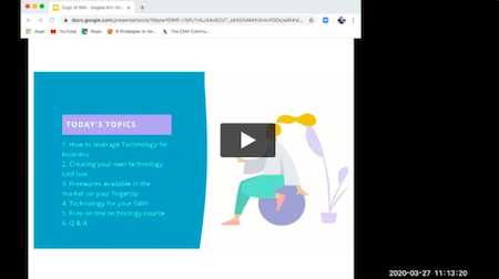 Screen grab from webinar