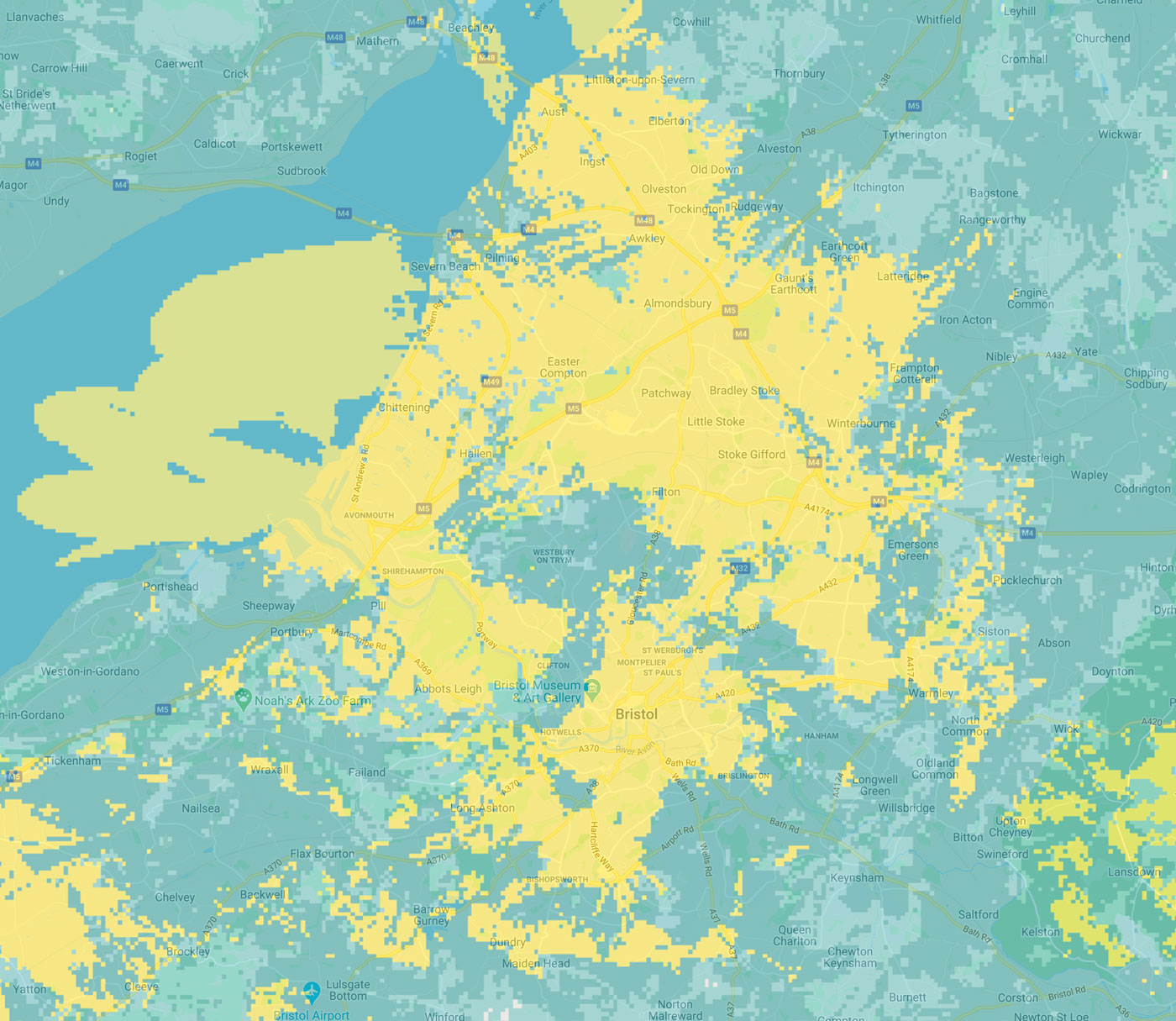 EE's 5G coverage in Bristol