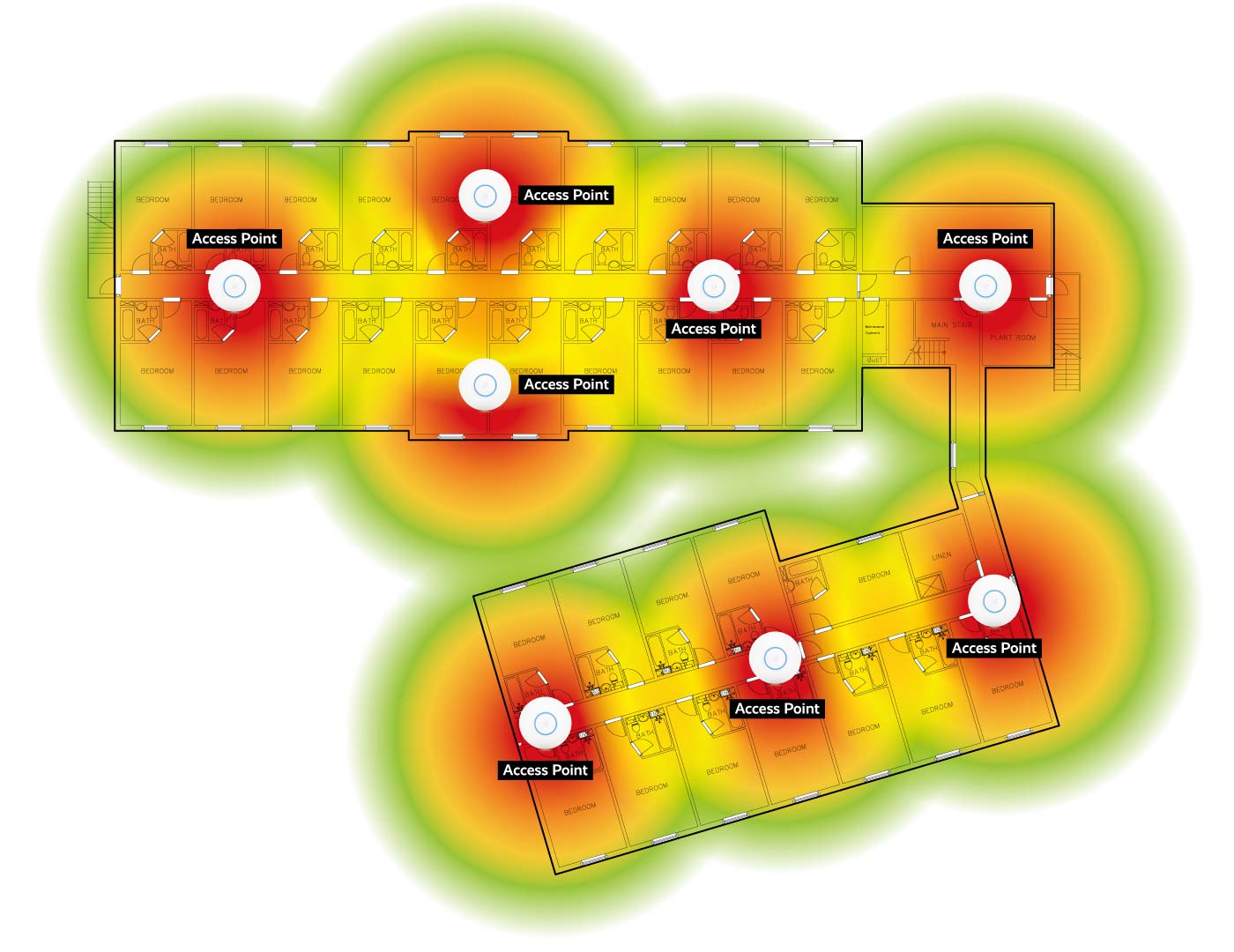 Hotel WiFi Survey Heatmap