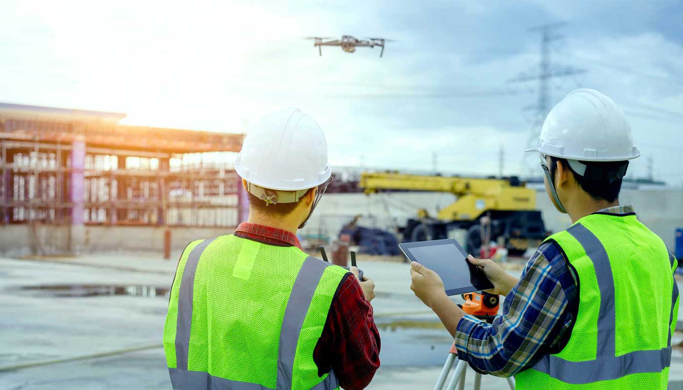Drones used in Construction