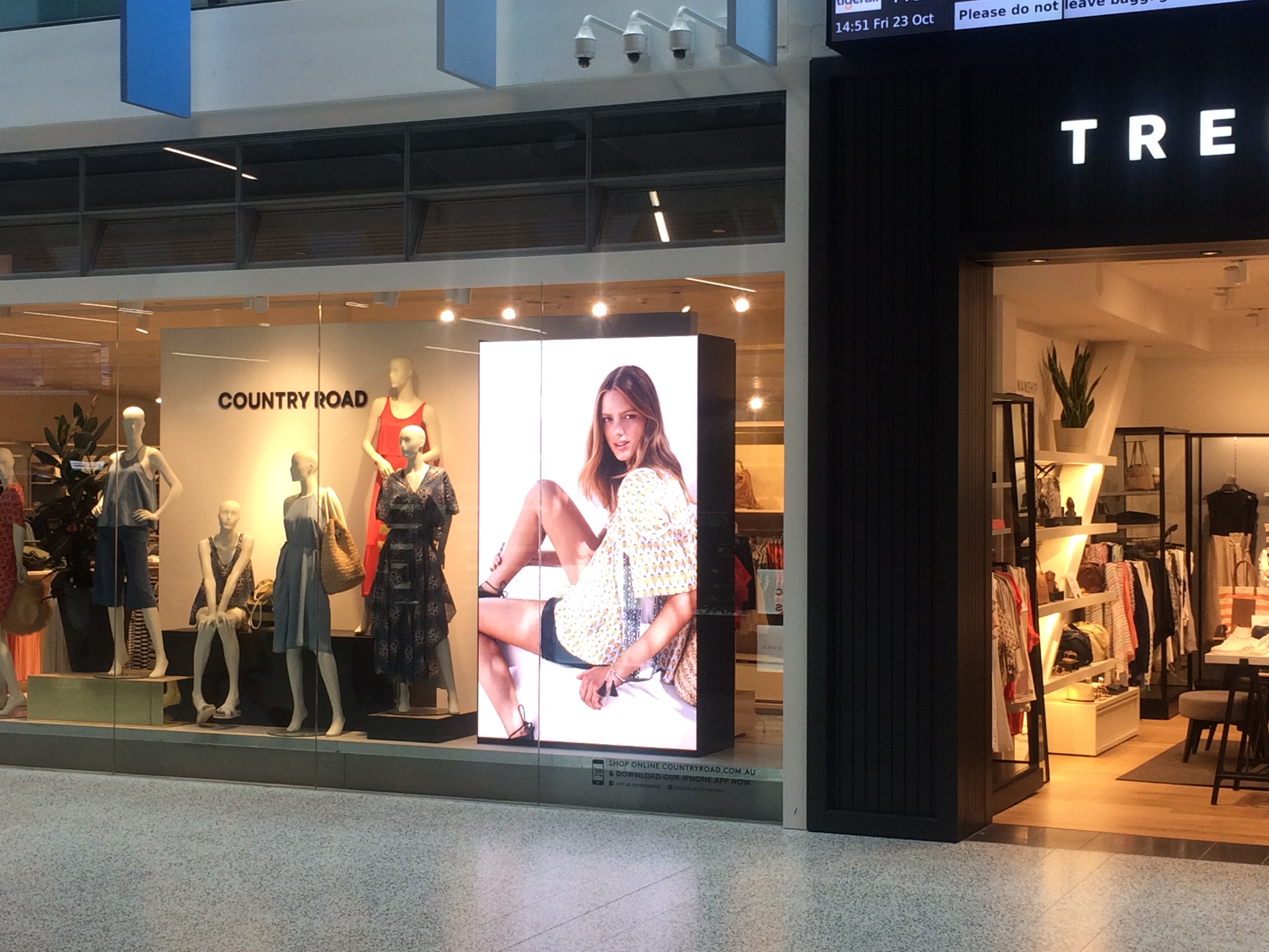 Large format indoor displays