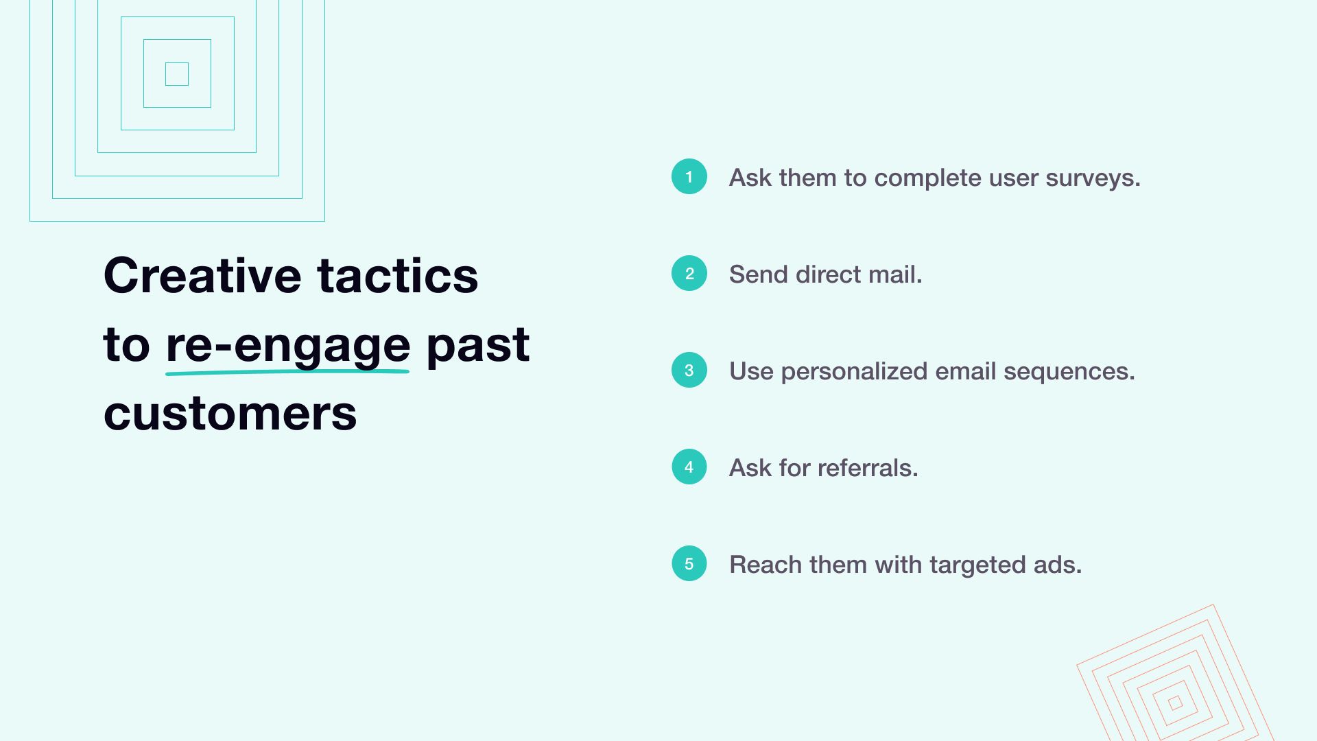 creative outreach tactics for past prospects