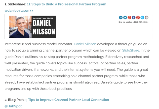 Daniel Nilsson Partner Program