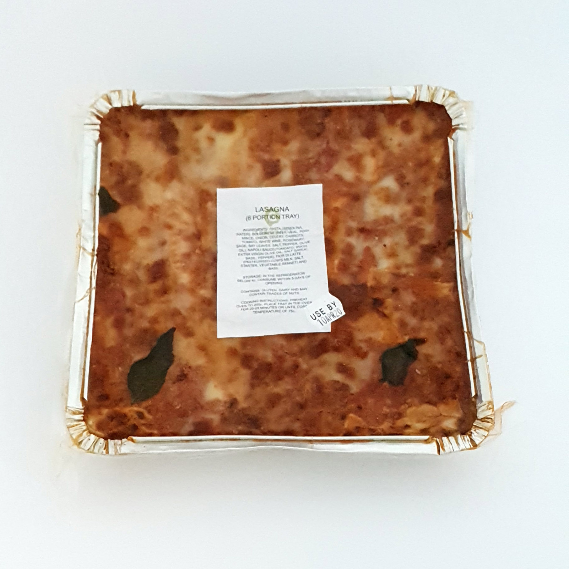 Meat lasagna (6 portion tray)