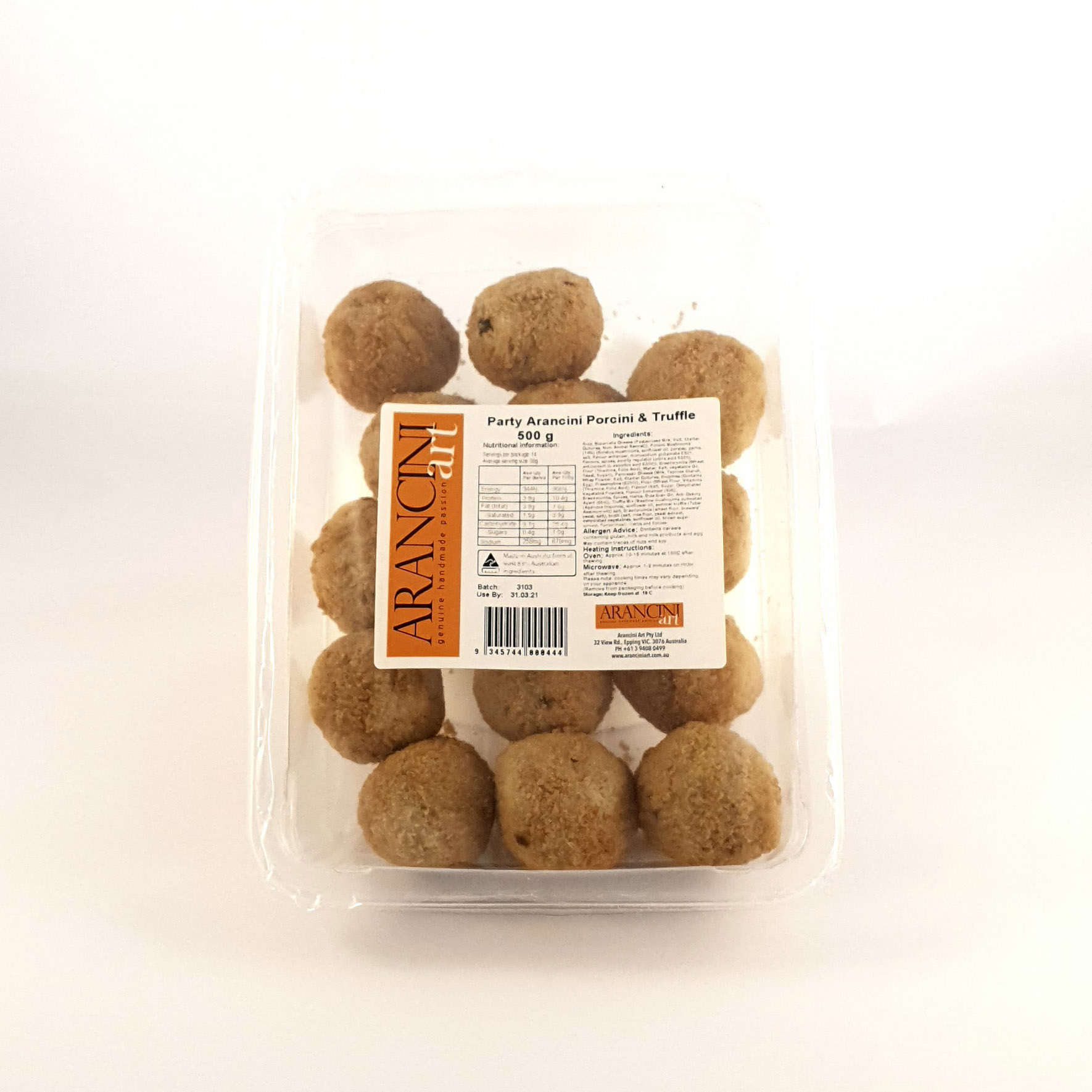 Party arancini porcini mushrooms & truffle