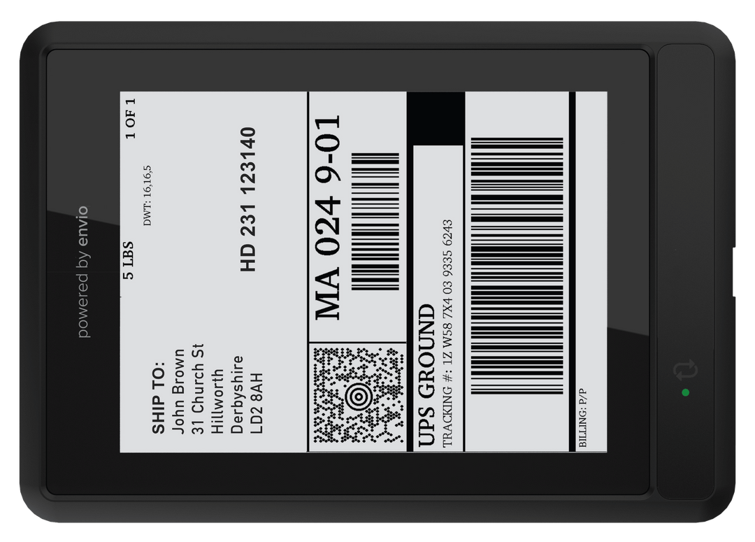 Digital Shipping Label from Envio