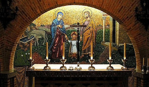 fresco de la sagrada familia