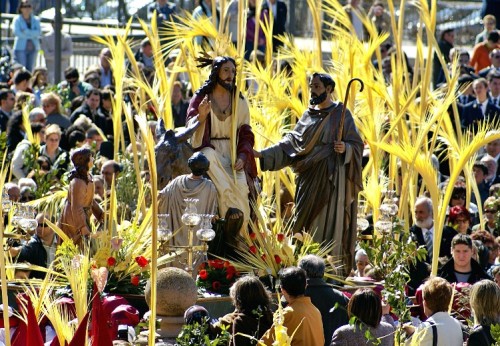 procesion de domingo de ramos