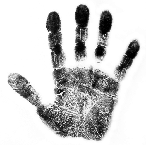 huella de una mano