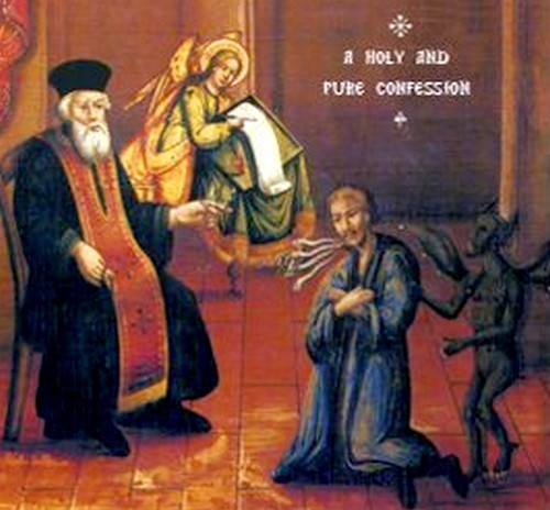 demonio en un monasterio