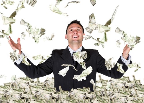 tirando dinero