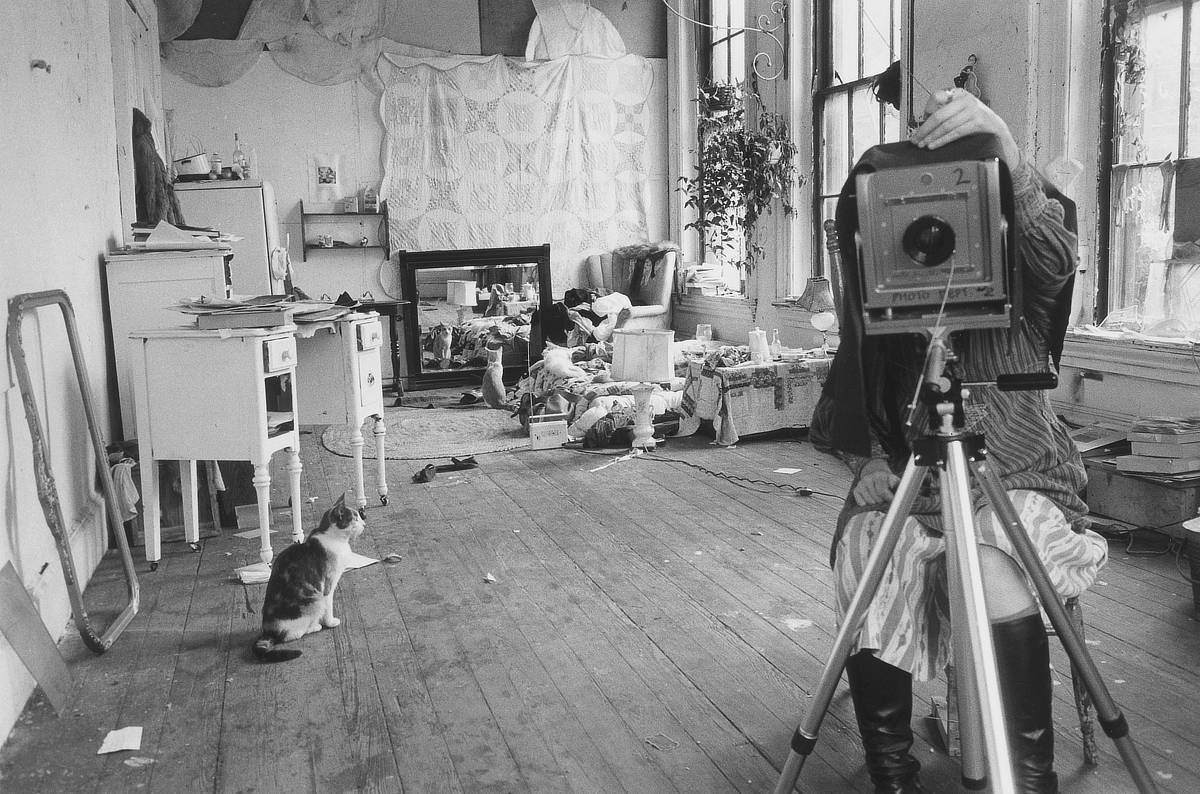 Francesca Woodman with her camera