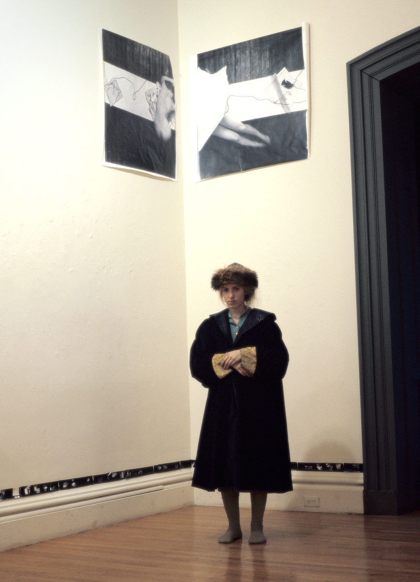 Francesca Woodman with artwork