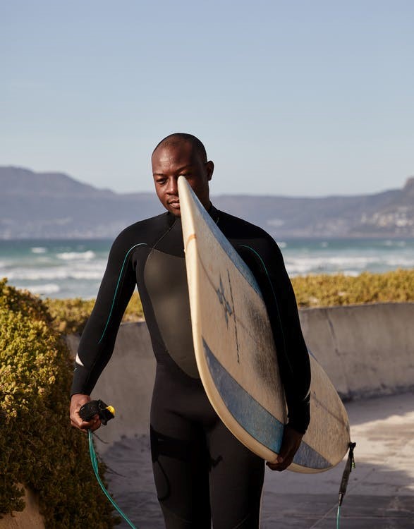 Man In A Black Diving Suit