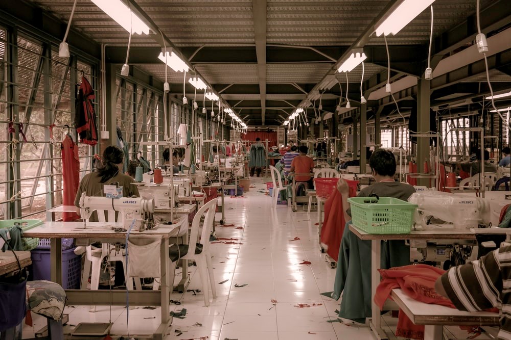 People at Work in an Indonesian Clothing Factory