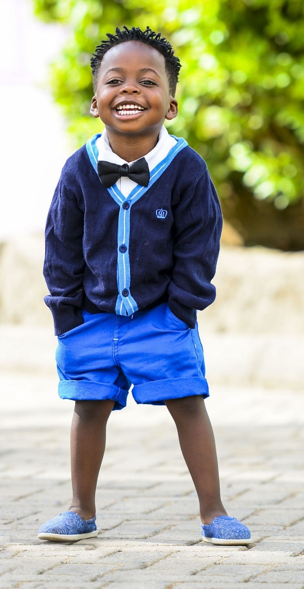 child wearing pocket shorts