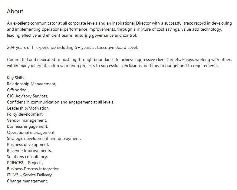 Ian Shearer Linkedin summary