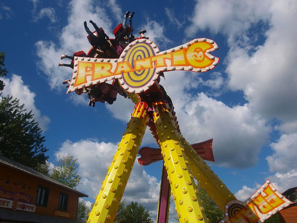 Pendulum ride upside down