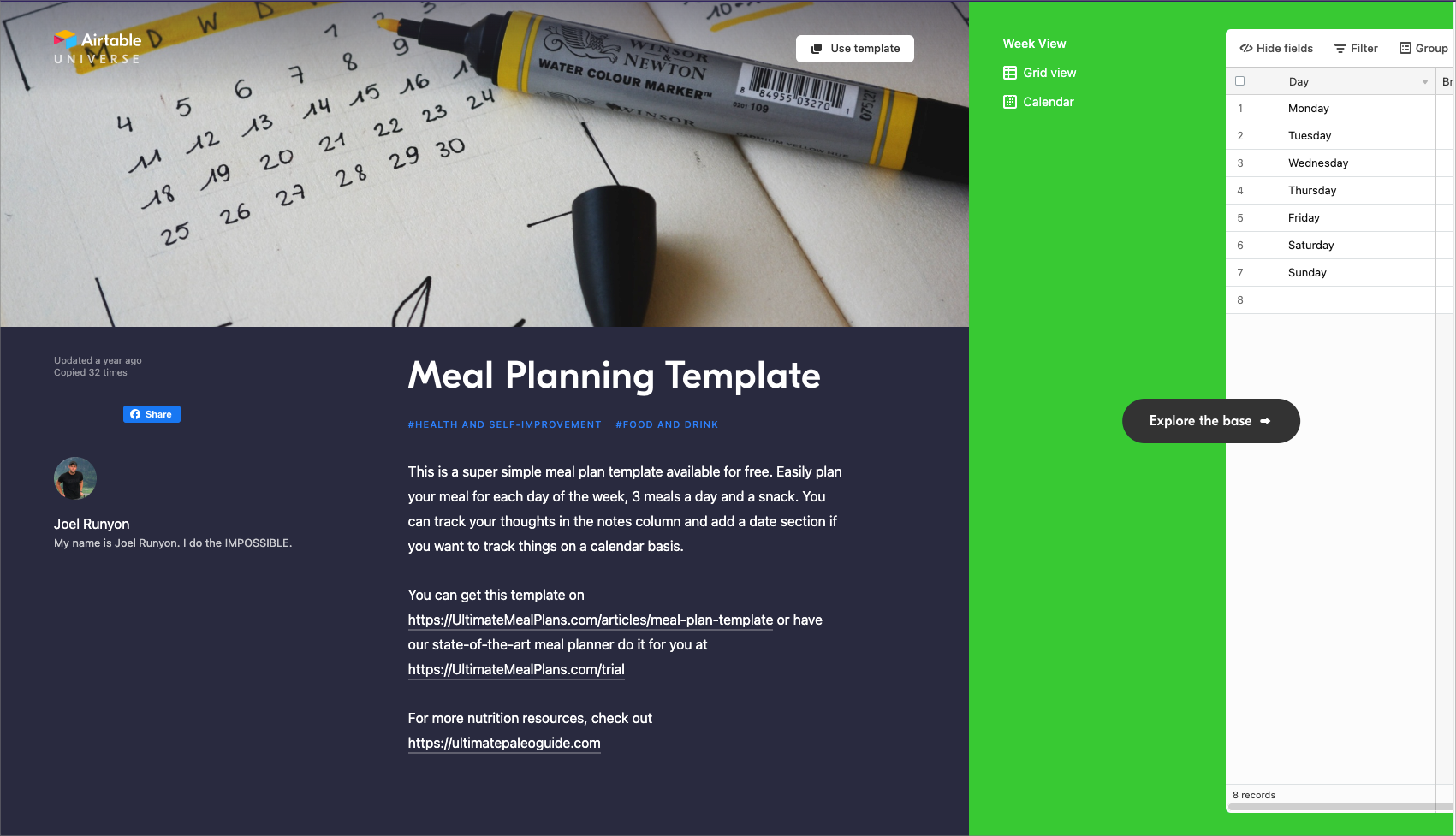 airtable-meal-plan-template