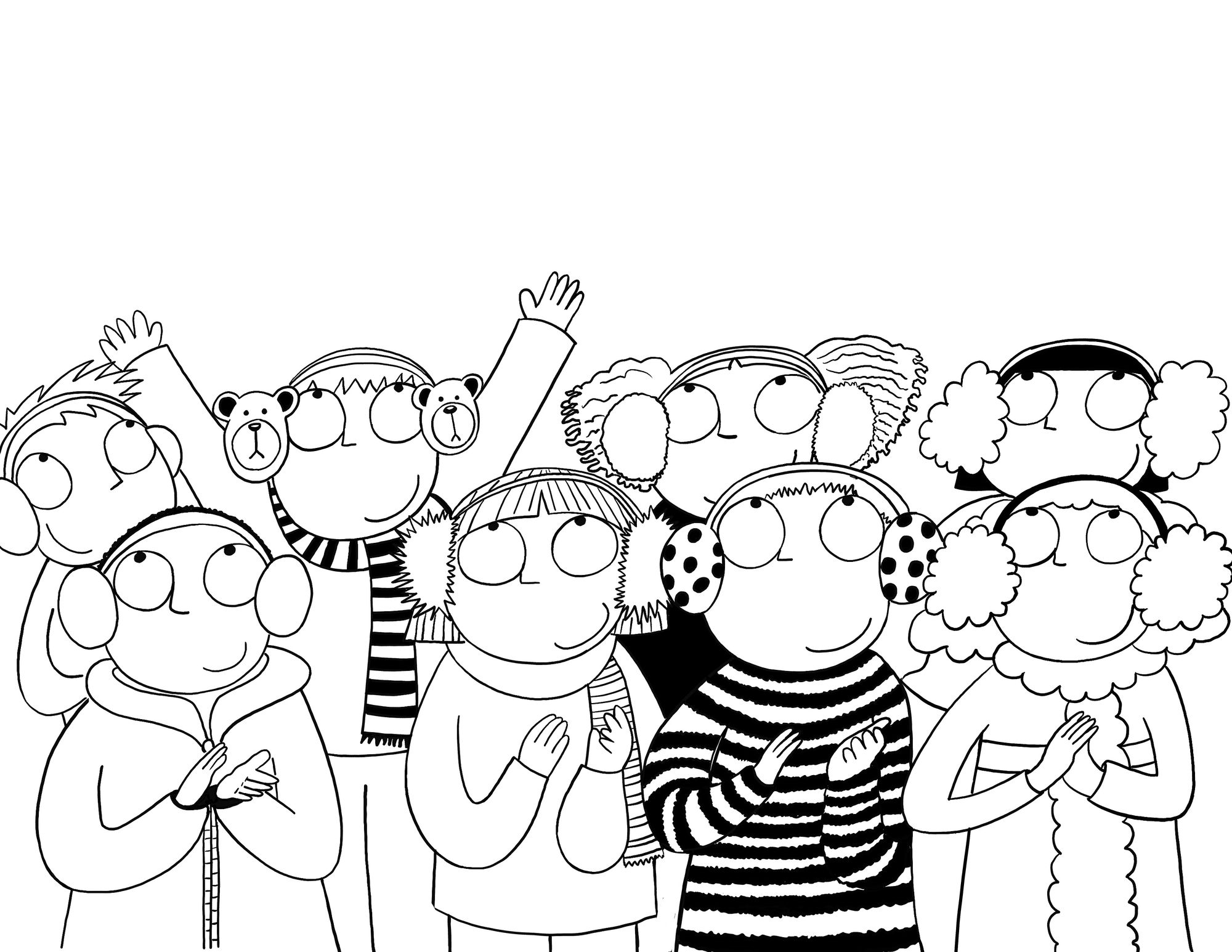 EARMUFFS COLORING PAGES